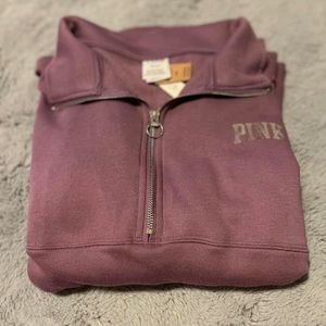 VS PINK Purple quarter zip size M